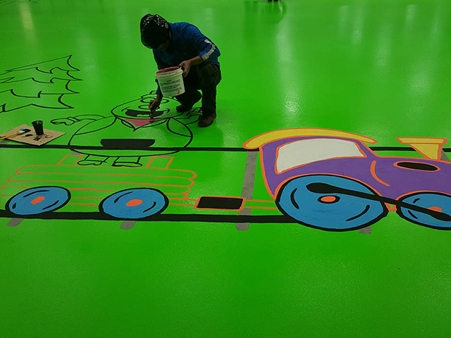 Ice paint for Hockey Rinks