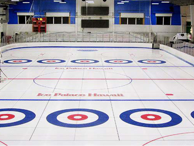 Curling Ice Houses and Graphics